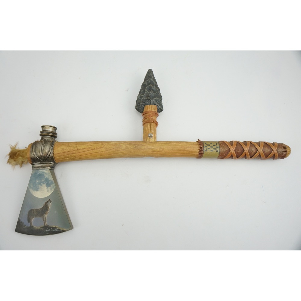 Bradford Exchange Mystic Spirits Display Vivi Crandall Wolf‎ Tomahawk Excellent